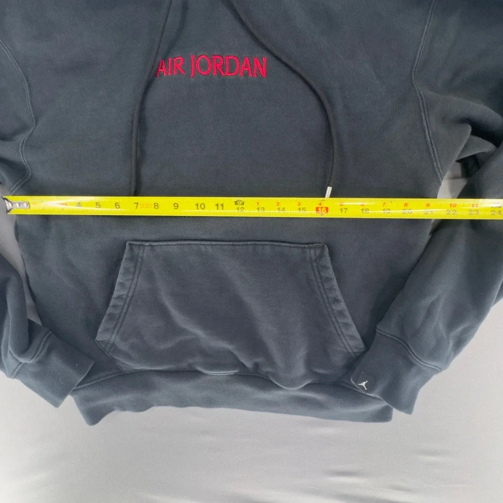 JNike Air Jordan Heavyweight 2.5lb French Terry Hoodie Mens Med Black DO6094-010